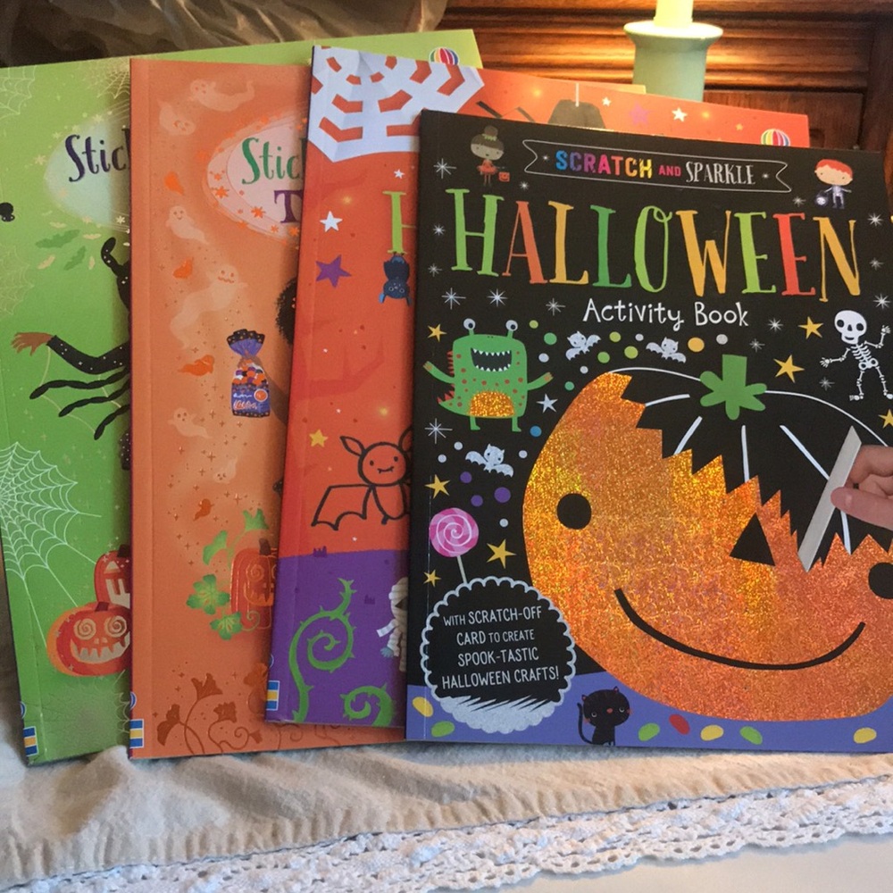 NEW~ Halloween Activity Books for Kids~ SET OF 4 !!